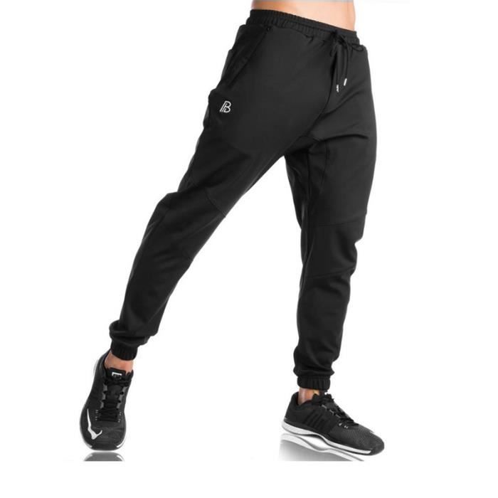 Pantalon de jogging Homme grande taille Droit Pantalon Homme sport Mode  Casual Noir-blanc - Cdiscount Prêt-à-Porter