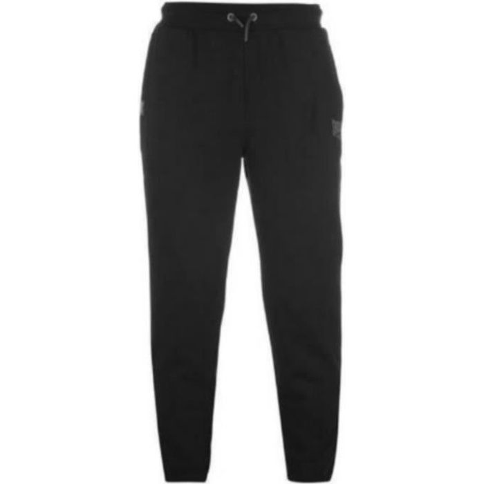 Bas de Jogging Homme Noir - Everlast - Ceinture élastique - Confortable et  résistant - Fitness Indoor