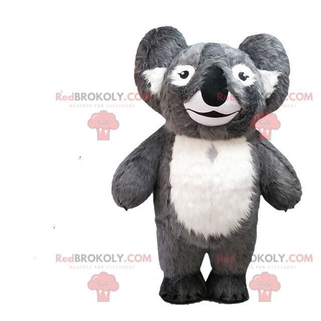 Mascotte de koala gris, costume Australie, animal australien Costume