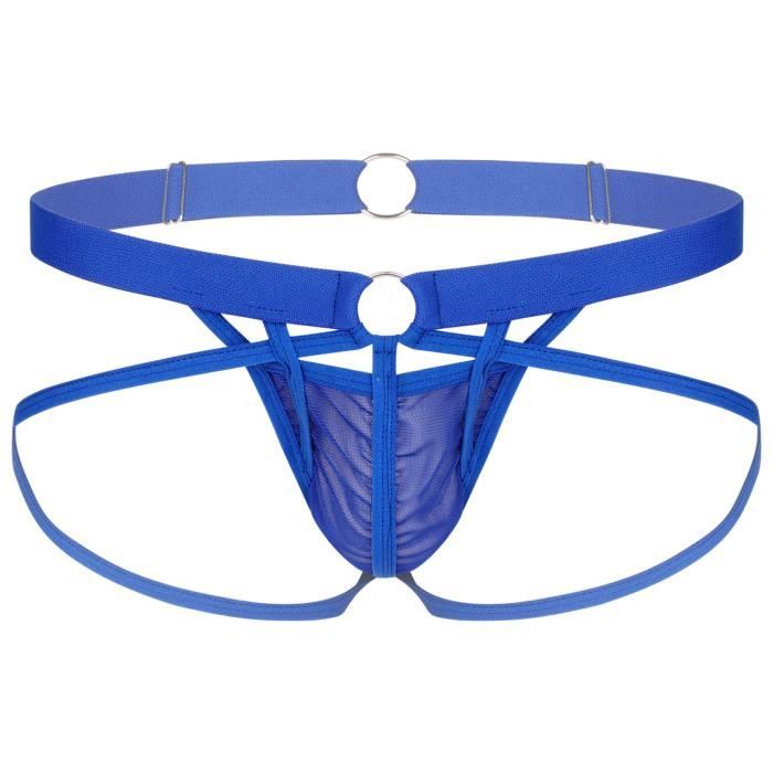 Iiniim Slip Homme Taille Basse Sissy Bikini Sexy Jockstrap Gay Sous