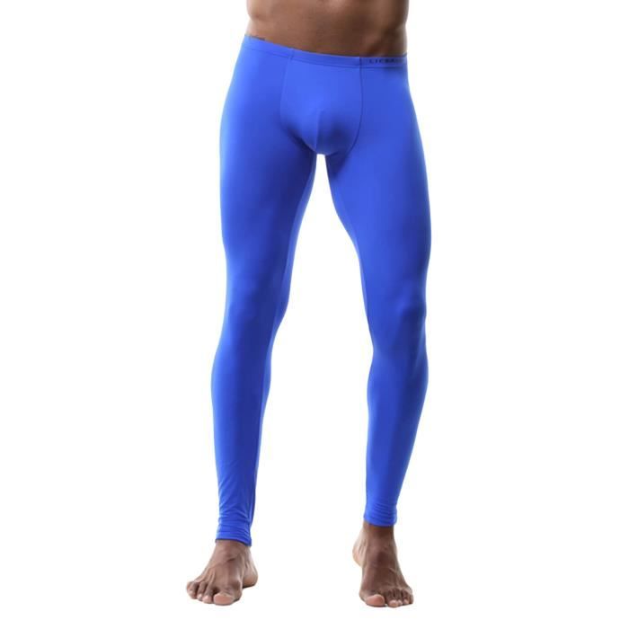 Iiniim Collant Thermique Homme Sous-Vêtement Caleçon Long Collant Chaud  Compression Base Layer Legging M-XXXL Bleu - Cdiscount Chaussures