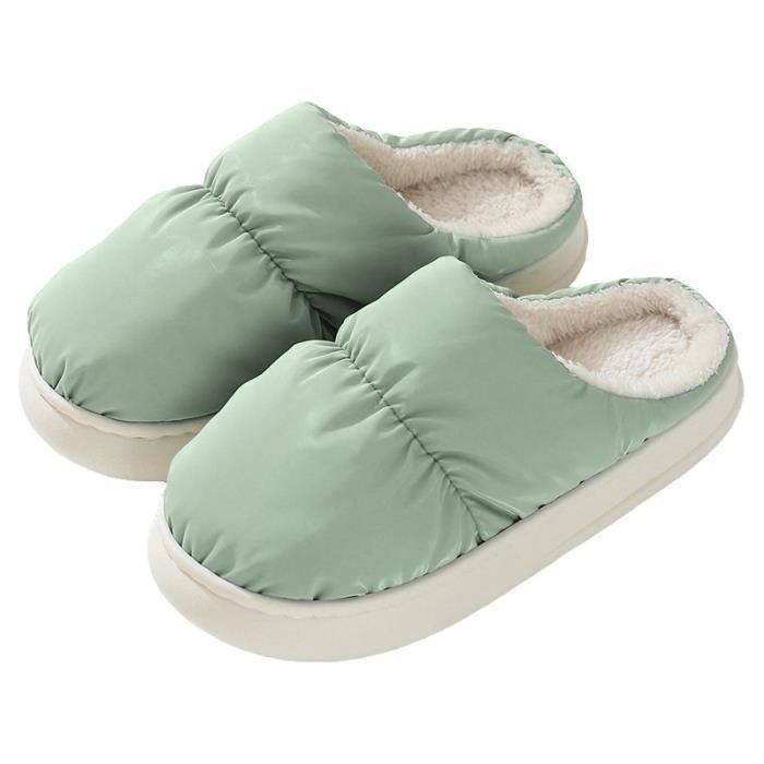 YANFJHV Mode Automne Et Hiver Garçons Et Filles Pantoufles