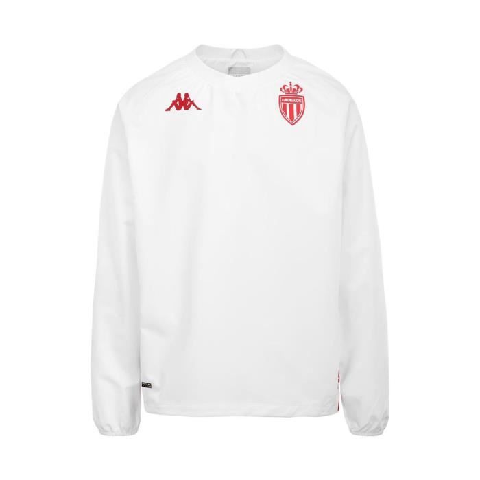 Sweat à Capuche Kappa Arun Pro 7 AS Monaco - Homme, Rouge - Tissu Recyclé, Technologie Hydro-Way - Taille Standard