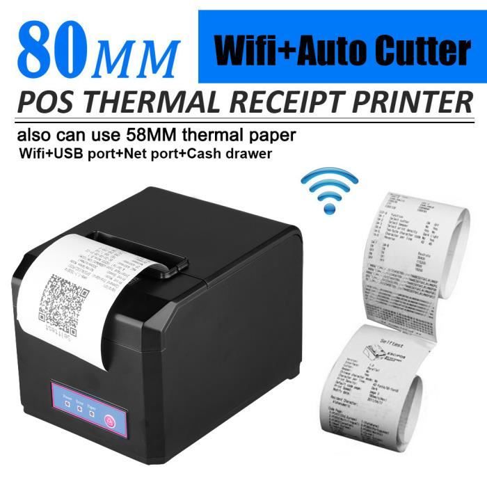 Imprimante Thermique Annadue ZJ-8360 - 300mm/s, 80mm, USB+Réseau Pour Restaurant, Commerce