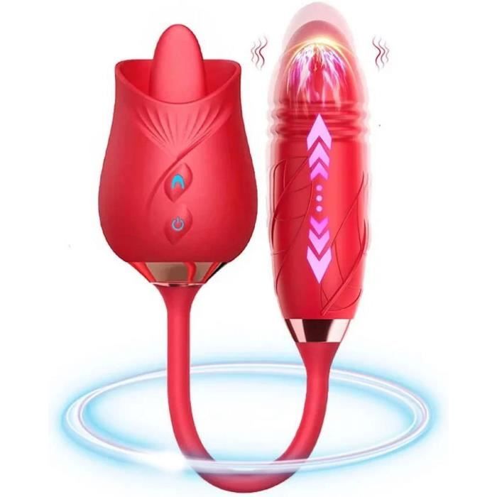 Vibromasseur 2 En 1 Femme – Stimulateur Clitoris Et Point G, Silicone, USB, étanche, Discret