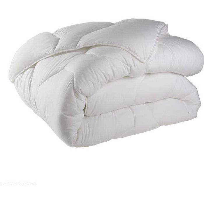 Couette tres chaude Percale - Anti-acariens- 220 x 240 cm - Blanreve