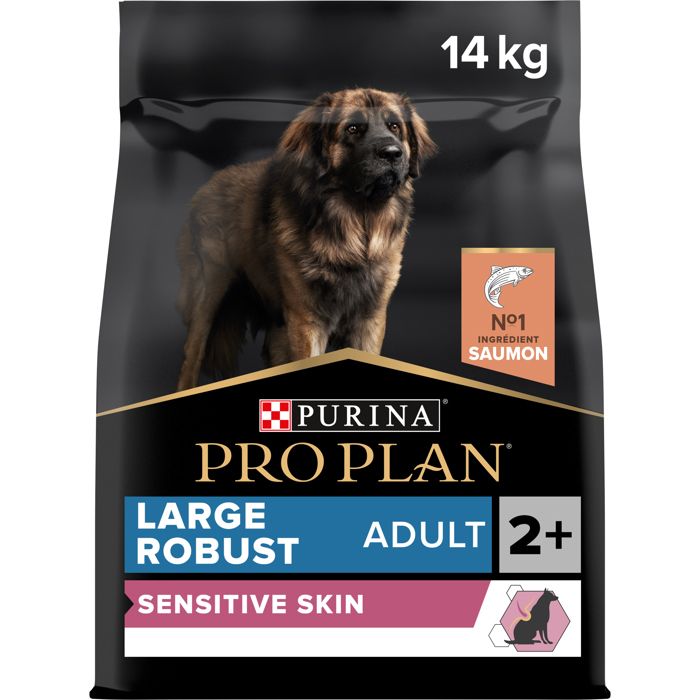 PRO PLAN Chien Large Adult Robust&nbsp;Sensitive Skin&nbsp;Riche en Saumon - 14 KG - Croquettes pour chiens adultes de grande taille