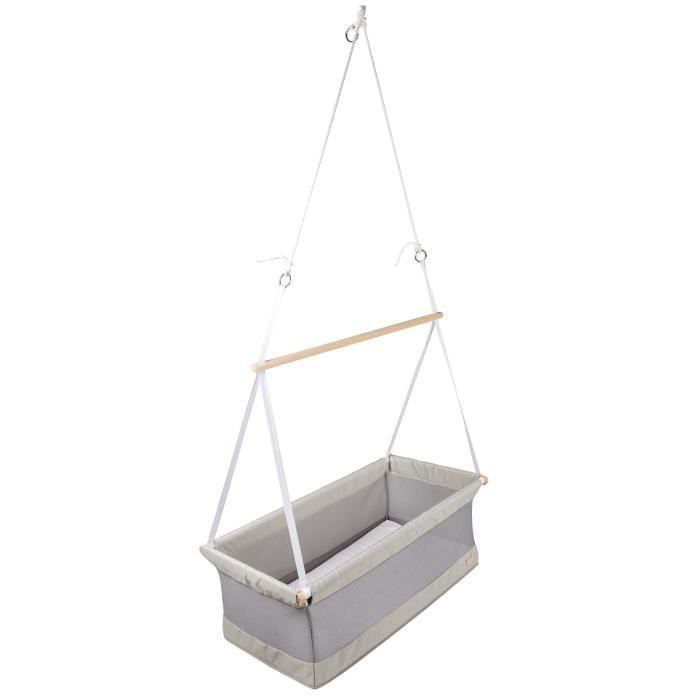 Berceau suspendu ROBA - safe asleep® - 45 x 90 cm - Gris - Matelas inclus Berceau suspendu ROBA - safe asleep® - 45 x 90 cm - Gris - Matelas inclus