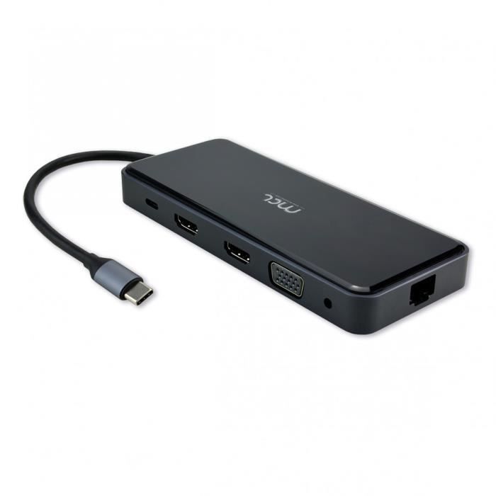 Station d'accueil Leotec LEDS02 10 en 1 USB-C PD 100 W / HDMI 4K / USB
