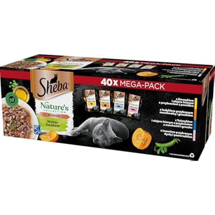 Meilleurs prix pour Sheba Mega-Pack Nature’s Collection en sauce Feine Vielfalt MSC 40 x 85 g
