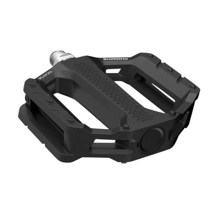 Pédales VTT loisirs plate alu Shimano explorer PD-EF202 - noir - 9/16\