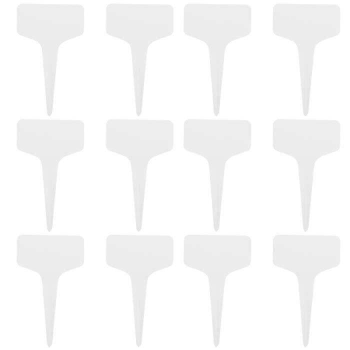 Muka Lot de 100 grandes étiquettes en plastique Bleu
