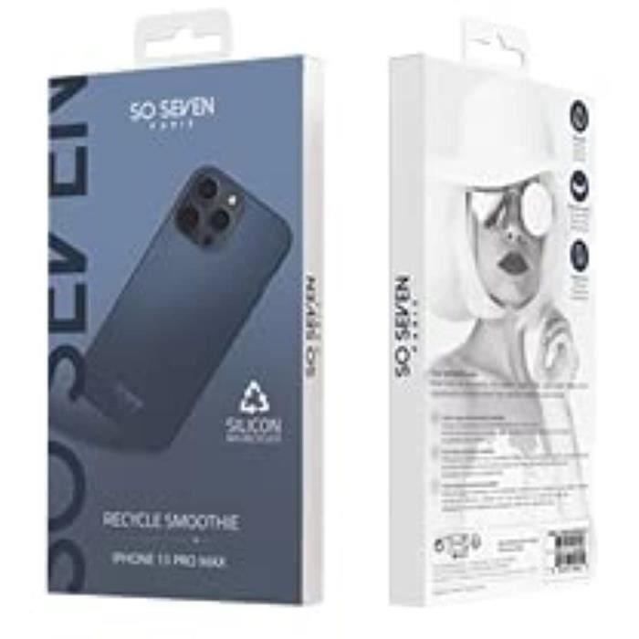 SO SEVEN COQUE SMOOTHIE RECYCLE BLEU IPHONE 13 PRO MAX