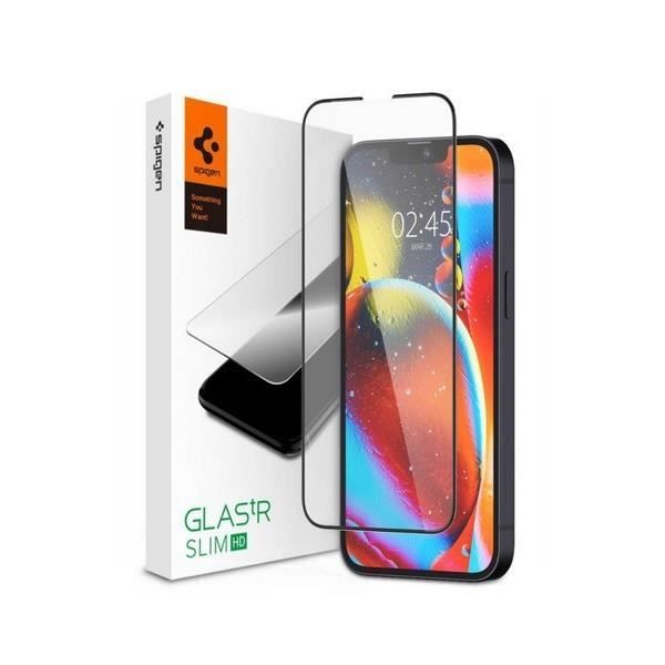 Protection décran - Spigen - Glass TR Slim - iPhone 13/13 Pro - Verre trempé - Résistant aux rayures