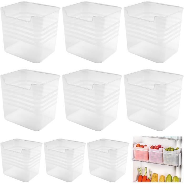 Organizer Per Mini Frigo Con 15 Tasche In Tessuto Non Tessuto, Appendibile, Grigio, Per Snack E Posate - 5