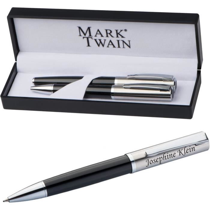Schmalz Set D'écriture Marque Twain Stylo à Bille Rotatif Et Stylo ...