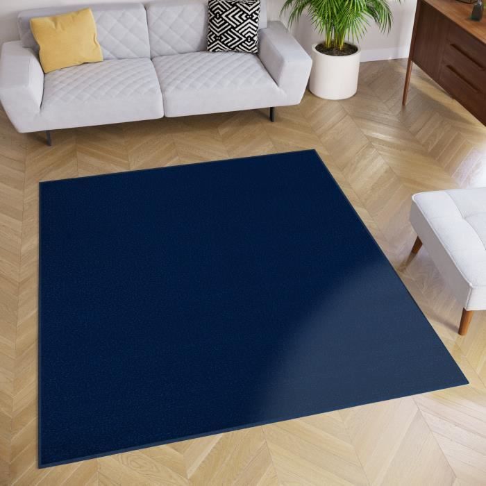 Tapis De Sol PVC Caravane Soplair 250x250 Cm - Noir, Découpable Sans Effilochage, 500g/m² Anti-Phtalates