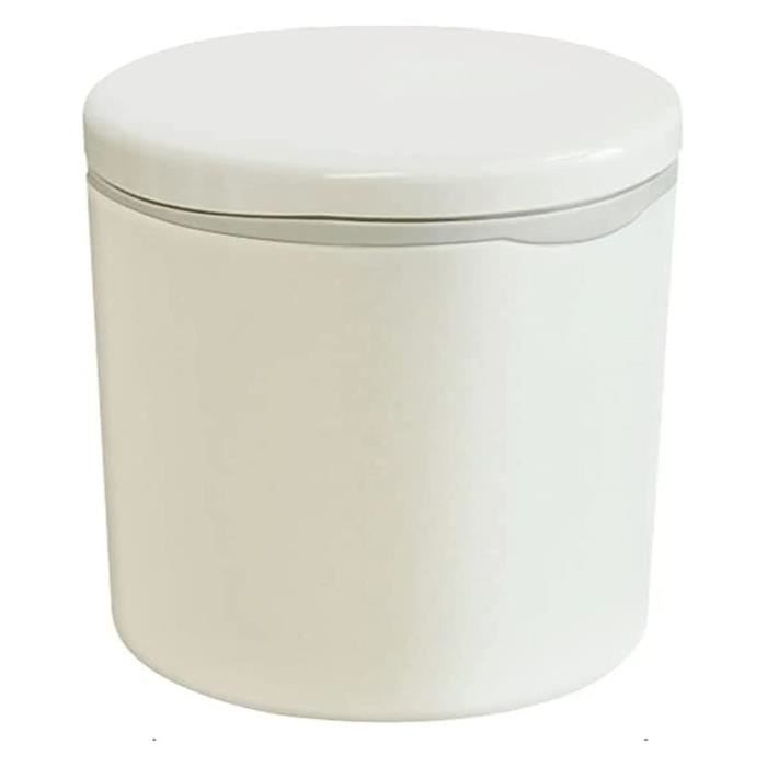Petit Seau à Compost De Cuisine 3 Litres - Design Suspendu, Couvercle Hermétique, Polypropylène - Idéal Plan De Travail, évier, Salle De Bain