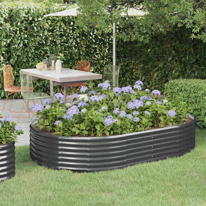 vidaXL Lit surélevé jardin oval - vue 2