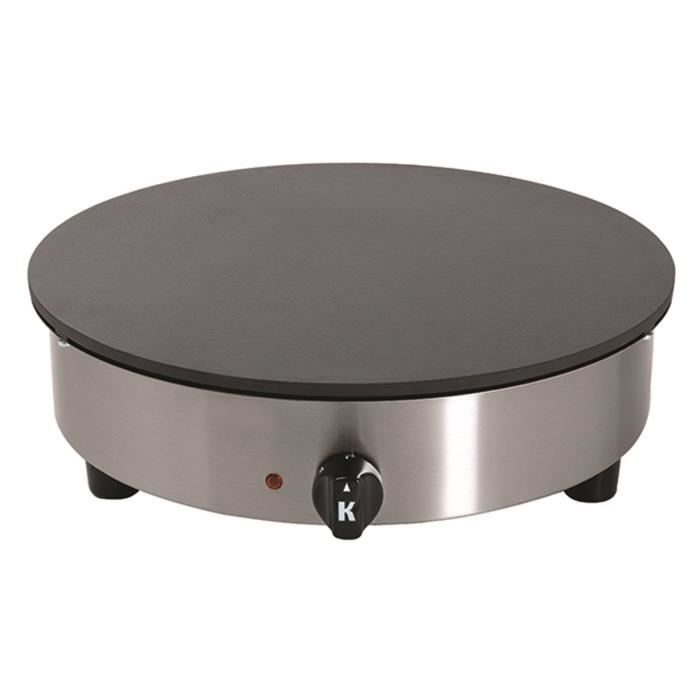 VISIODIRECT Cr&ecirc;pi&egrave;re &eacute;lectrique en fonte &eacute;maill&eacute;e - 40 cm 