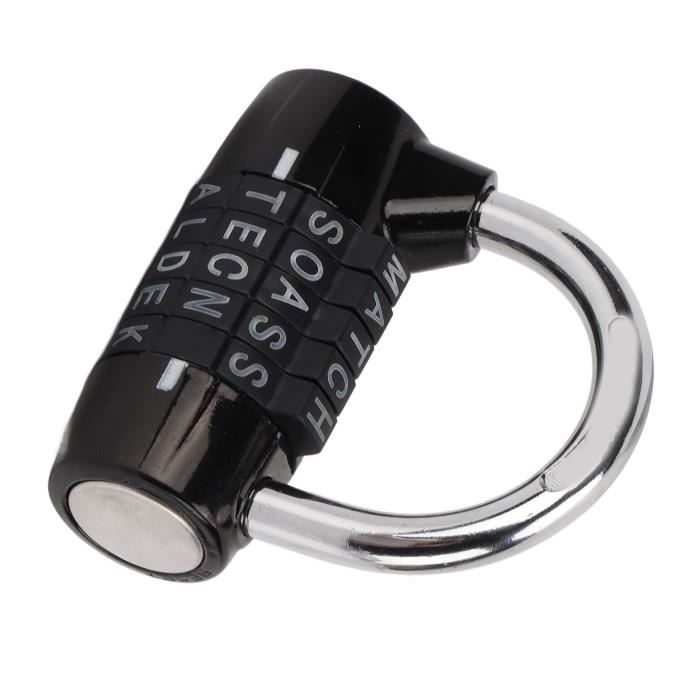 Aibada Lot de 6 mini cadenas à combinaison réinitialisables 3 chiffres