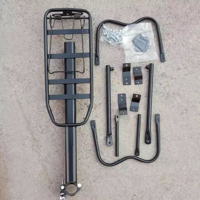 Porte-Bagages VTT Arrière Réglable HONGYEA - Charge 100kg Avec Réflecteur Et Fixation Rapide