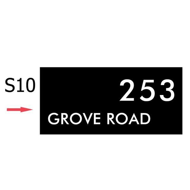 Plaque D'Immatriculation De Maison Solaire À Led, Plaque D'Adresse Personnalisée Avec Lettre Et