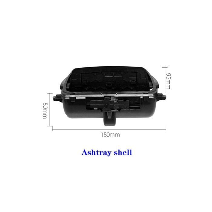 Cendrier Console Central BMW Série 5 F10 F11 F18 - Carrfan - Noir ABS/PC