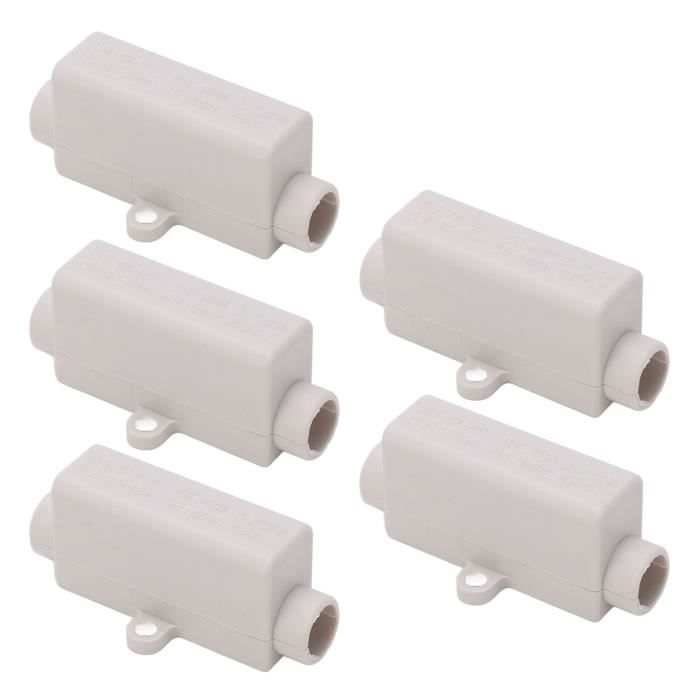 Connecteur électrique Mâle-femelle 10 Mm², 50A, 600V - Matériau OPPO, Gris, Pour Haute Puissance
