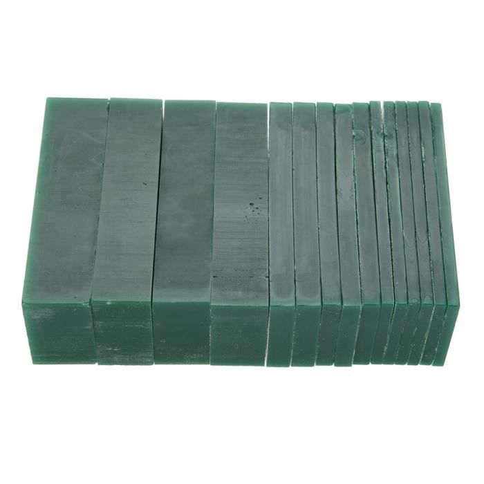 15 Pièces Cire De Sculpture Verte Pour Bijoux - Épaisseurs 4/6/8/21/23 Mm - Outil Parfait Pour Créer Bagues Et Bijoux Faits Main