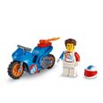 LEGO® 60298 City Stuntz La Moto de Cascade Fusée, Moto à Rétrofriction Jouet pour Enfant dès 5 ans avec Figurine Rocket Racer-1
