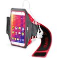 Brassard Universel pour Smartphone 'Fit Band', Brassard Telephone Sport, Course a Pied, Taille XL, Rouge-1