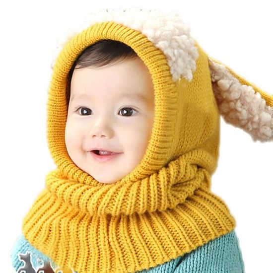 Accessoires Yjzq Cagoule Tricotes Enfant Bonnet Avec Echarpe Ensemble En Peluche Chapeau Fille Hiver Double Pompom Chapka Ski Cadeau Noel Vetements Myluxhome Sg