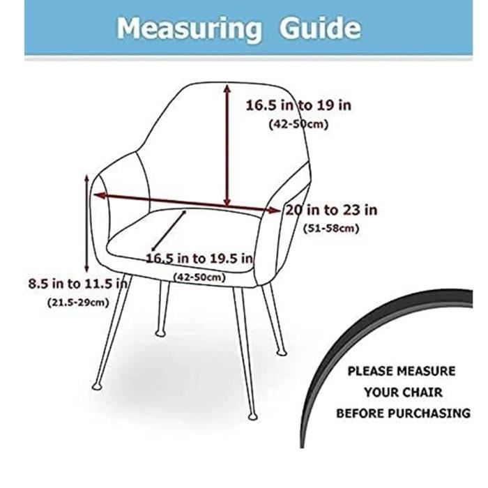 Housse De Chaise Avec Accoudoirs ,1/2/4/6 Pièces Jacquard Housse De Fauteuil Extensible Antidérapant,Couverture De Chaise Scandinave Pour Salle À Manger Cuisine Salon ( Color : #13 , Size : 1 pièce