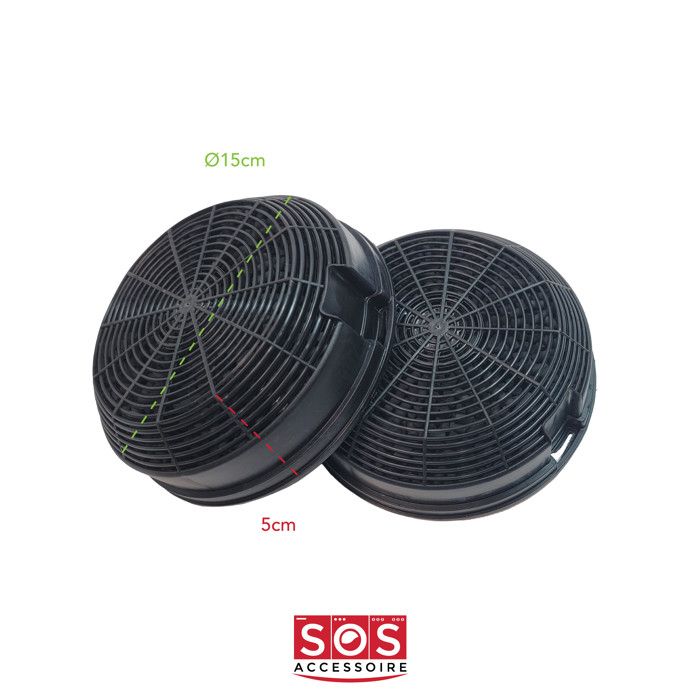 Filtres à Charbon X2 Pour Hotte Elica F00479/1S - Lot De 2 Pièces Neuves, Remplacement Hotte Aspirante