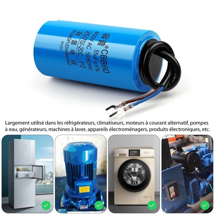 Condensateur de démarrage CBB60 18 UF 450V Pompe à eau pour puzzles à — free download