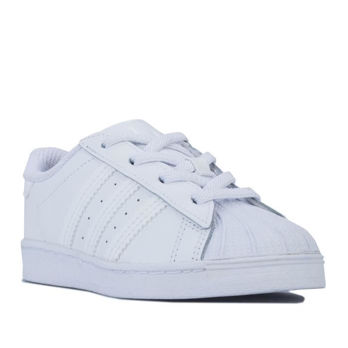 Baskets Stan Smith Bébé Fille - ADIDAS ORIGINALS - Blanc - Cuir - Lacets -  Cdiscount Chaussures