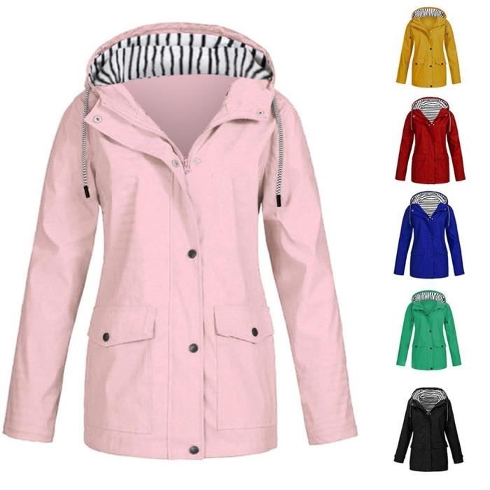 Manteau de pluie chaud femme 2025