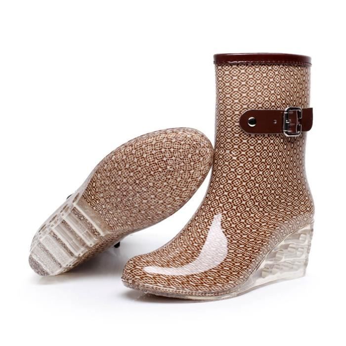 Botte transparente a talon shop