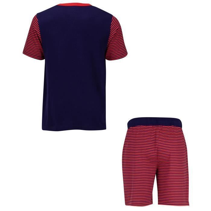 Pyjashort pyjama Barca Collection officielle FC Barcelone Bleu Cdiscount Pret a Porter