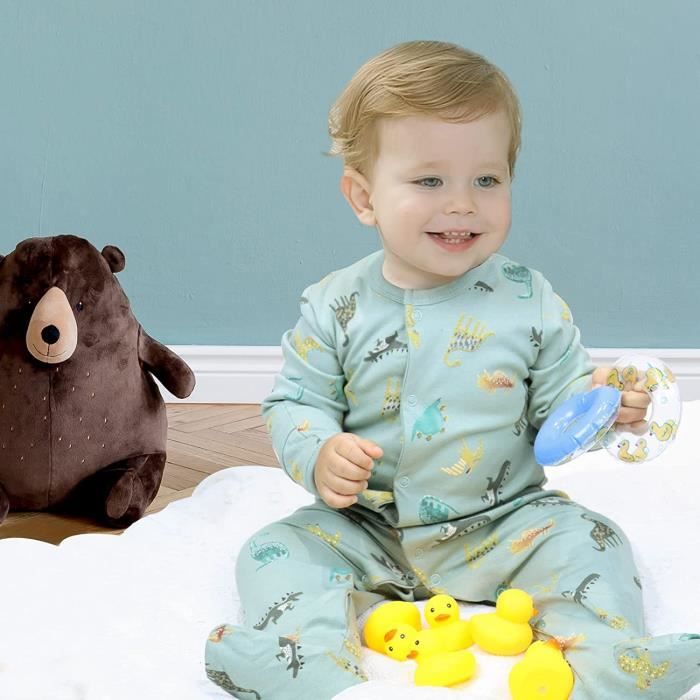 Pyjama pour Bébé Lot de 3 Combinaison en Coton Garçon Fille Grenouillères  Manche Longues 3-6 MoisBeige3-6 mois Gris Gris - Cdiscount Prêt-à-Porter