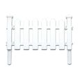 Treillis,Clôture de confidentialité en plastique blanc,clôture à picots de Style européen pour jardin en pvc et - Type 50 x 13cm-2