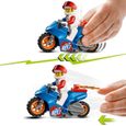 LEGO® 60298 City Stuntz La Moto de Cascade Fusée, Moto à Rétrofriction Jouet pour Enfant dès 5 ans avec Figurine Rocket Racer-2