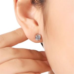 Argent Sterling 3 pierres Rhodolite Boucles d/'oreilles 2.80 carats