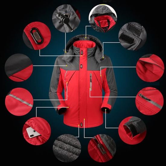 Vêtement Course à Pied Randonnée Veste Respirante Veste Coupe-vent Uwdiohq Homme Imperméable & Respirante - Capuche, Style Outdoor, Projet X Paris Veste Avec Capuche Sport Veste Coupe-vent Respirante Randonnée