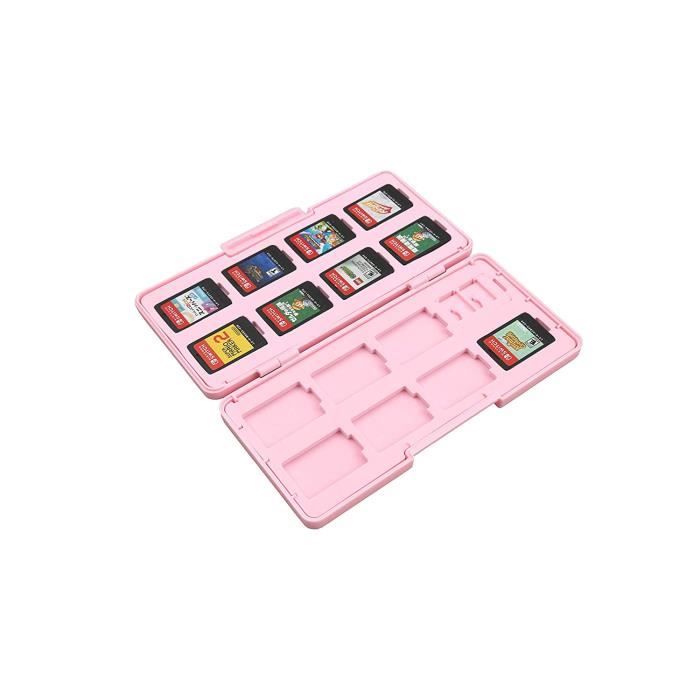 Rose - Boîte de rangement Portable pour cartes de jeu Nintendo
