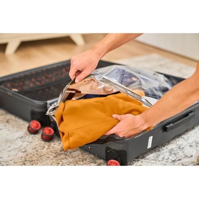 Sac Sous Vide Vetement Aspirateur, 8 Pack, 4X Grand, 2X Moyen, 2X