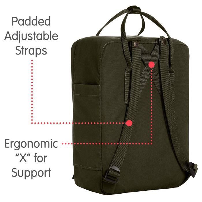 Sac à Dos FJÄLLRÄVEN Re-Kånken Vert (Dark Olive) 38 cm