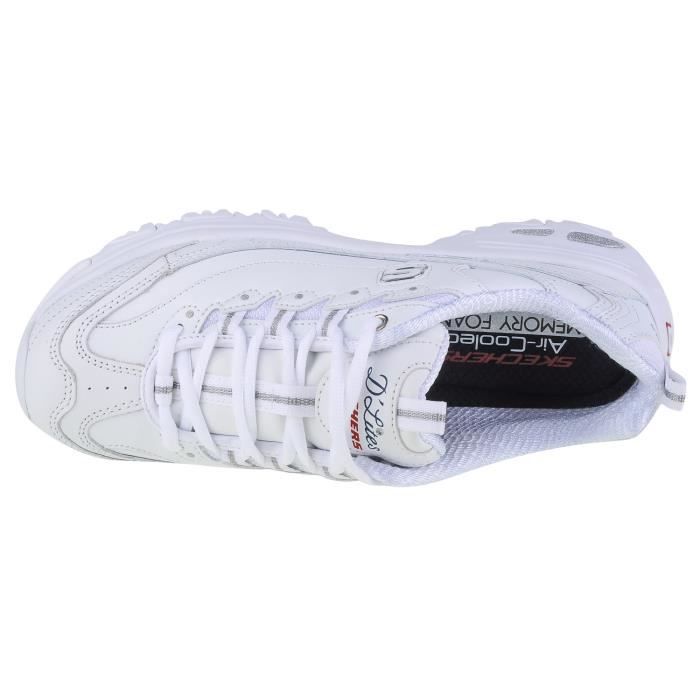 Lites Fresh Start Skechers D Lite Femme Blanche Skechers D Lites