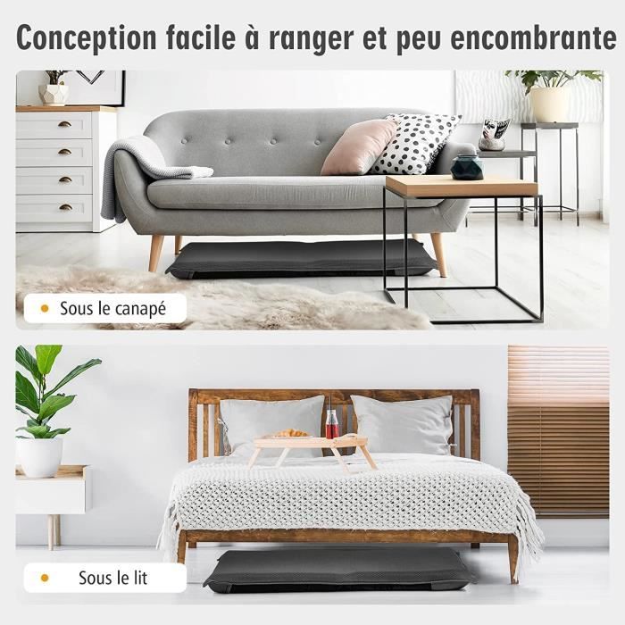 Chaise De Sol Rembourrée LIFEZEAL - Dossier Réglable 14 Positions, Pliable, En Lin, Pour Méditation Lecture, Gris